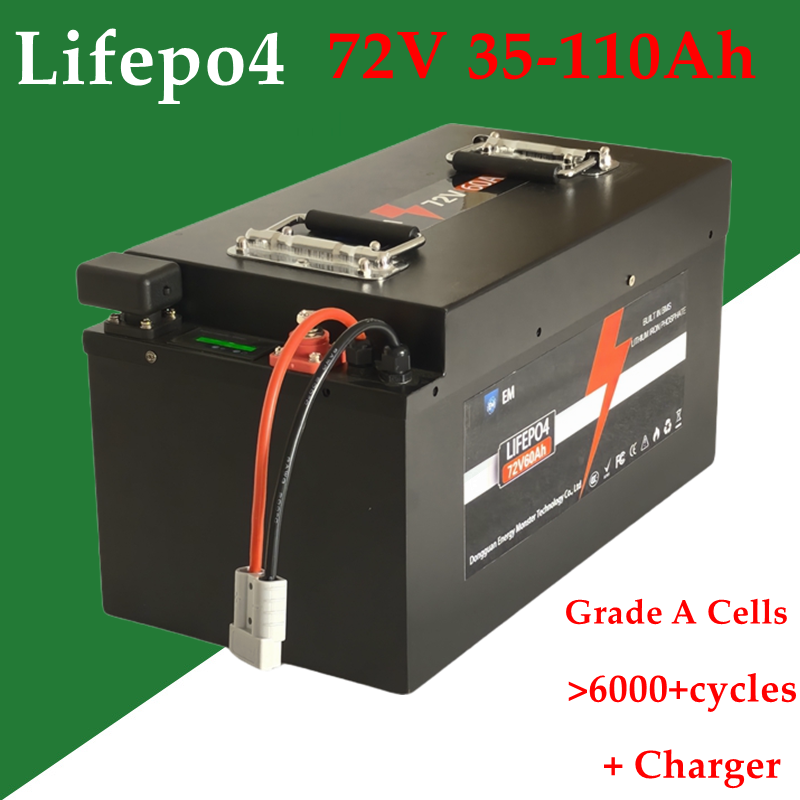 72V 60Ah Lifepo4 Battery Pack - Bateria de lítio 72v 35ah 40ah